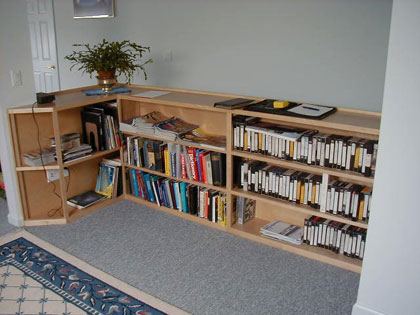 Existing bookcase